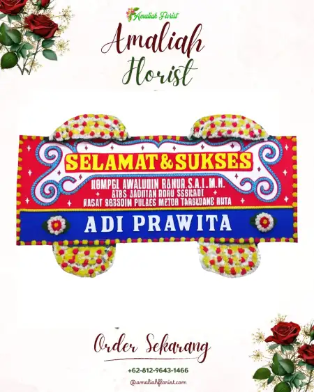 Papan Bunga Ucapan Selamat Setono